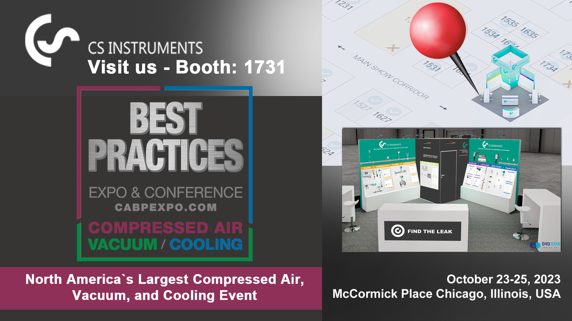 Únase a CS INSTRUMENTS en Compressed Air BEST PRACTICES EXPO
