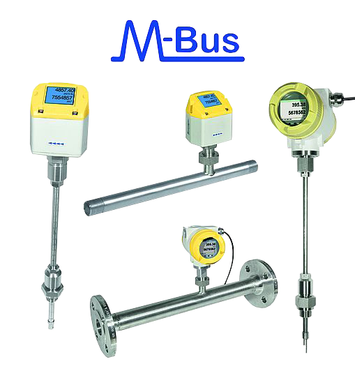 Basınçlı hava, doğalgaz ve endüstriyel gazlar için M-Bus gaz sayacı