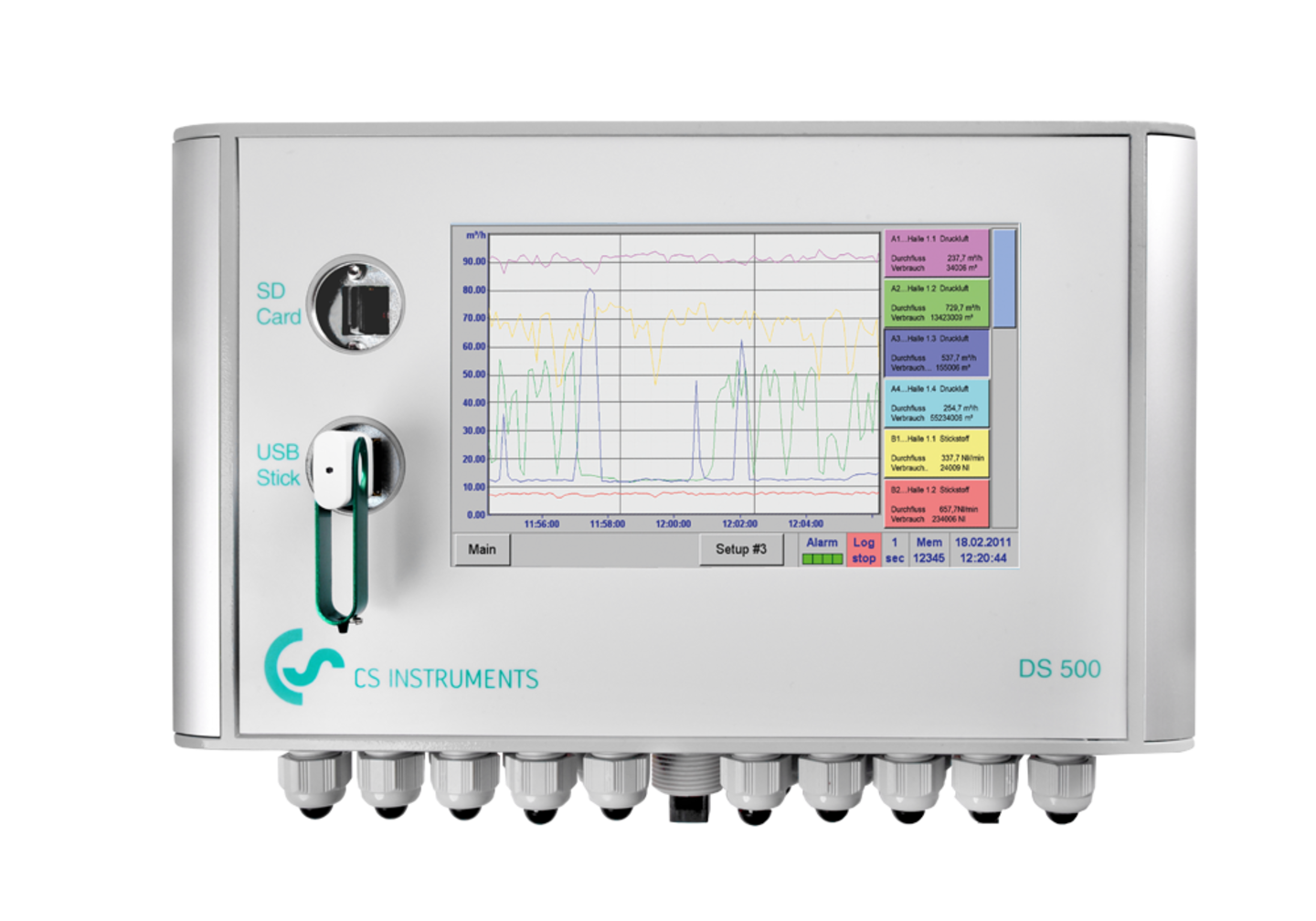 Intelligent chart recorder DS 500 for compressed air and gases