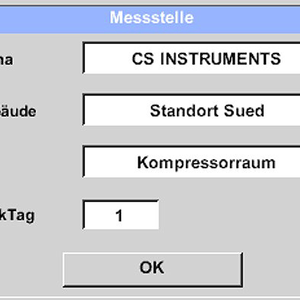 LD 500 / 510 - Display Screen: "Messstelle"