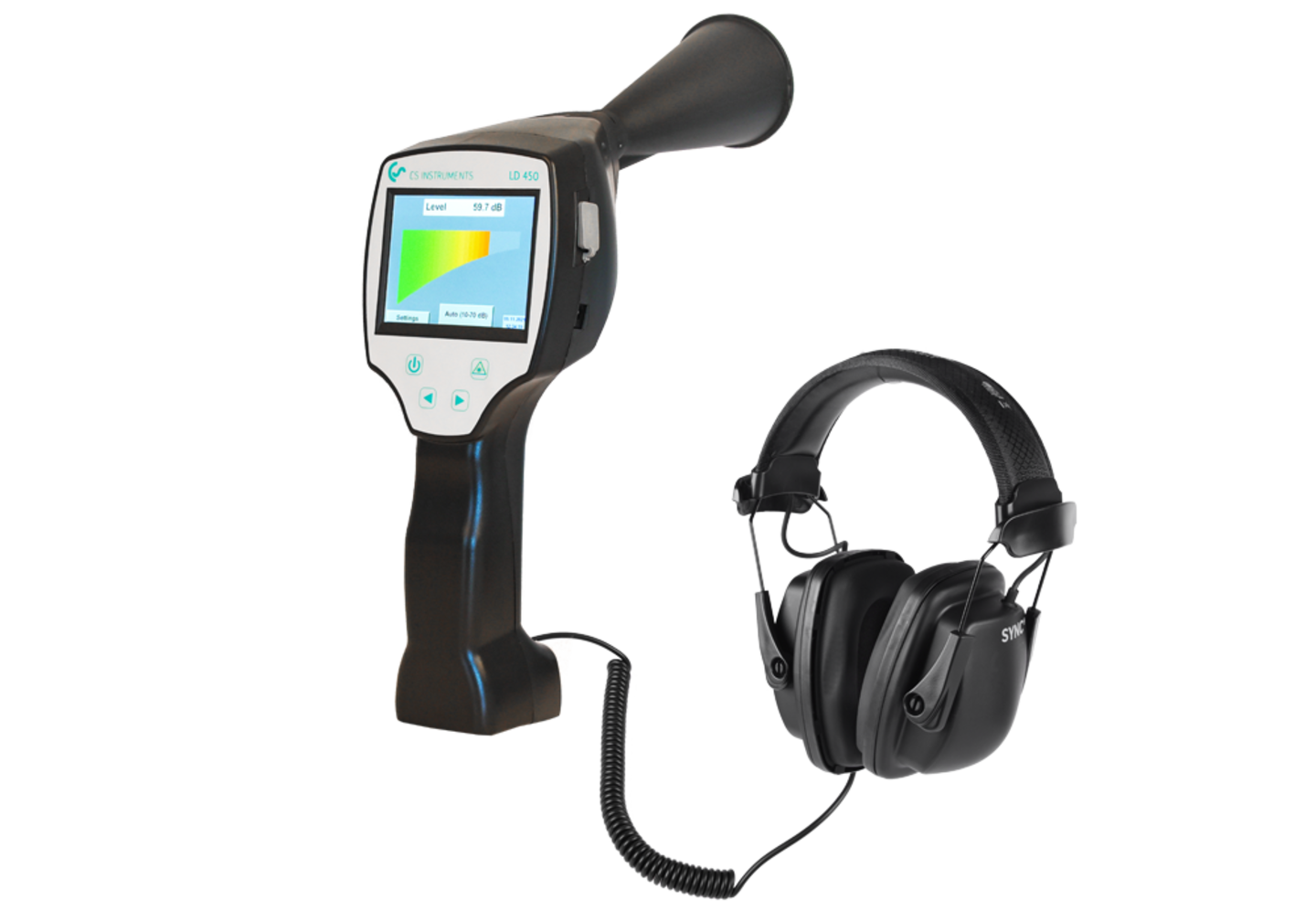 Detector de vazamento LD 450 da CS INSTRUMENTS com fone de ouvido
