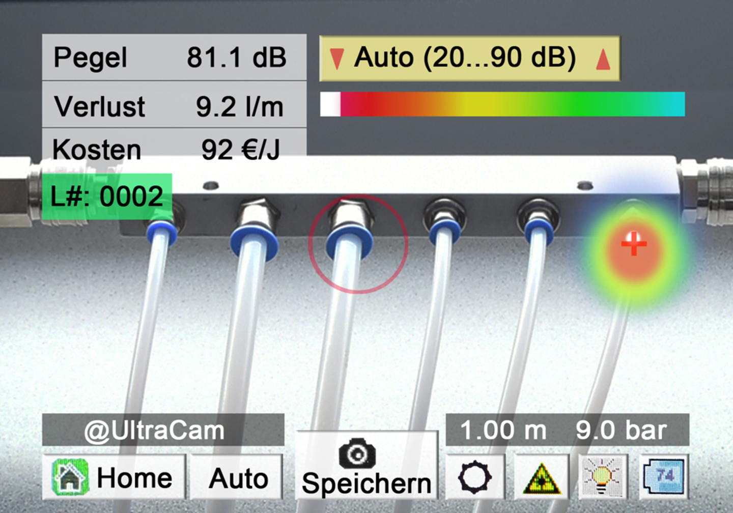 Entwickelt für die Lecksuche in der Druckluft!