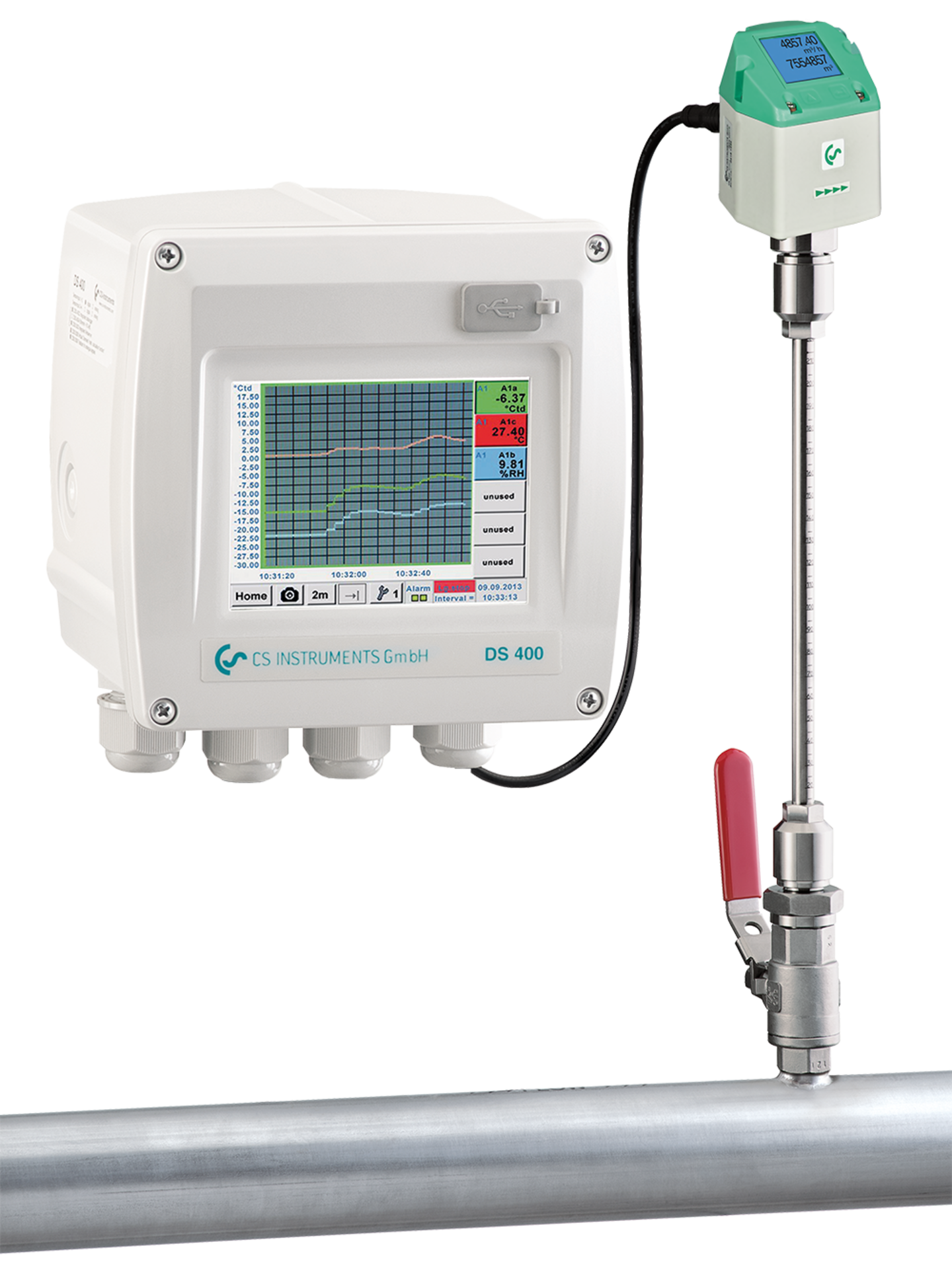 Flow measurement DS 400 for compressed air and gases