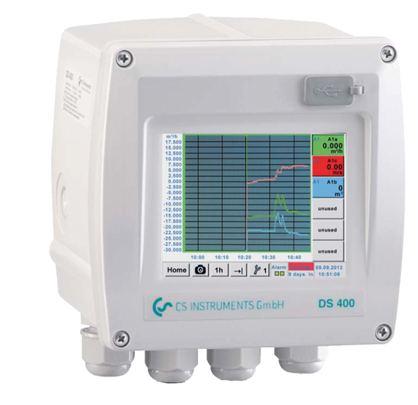 Chart recorder DS 400 with graphic display