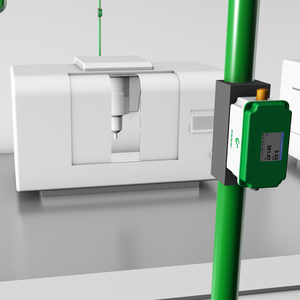 Meetwaarden geregistreerd door de VA 525 Inline Flowsensor