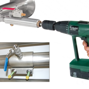 Easy installation in compressed air and gas lines