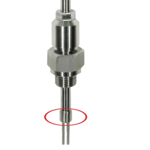 Special design of the insertion point of the flowmeter.