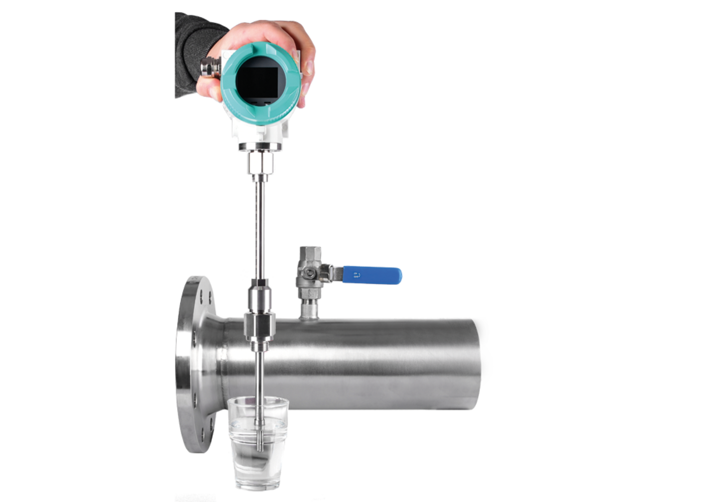 Ongecompliceerde reiniging van de VA 550 flowmeter