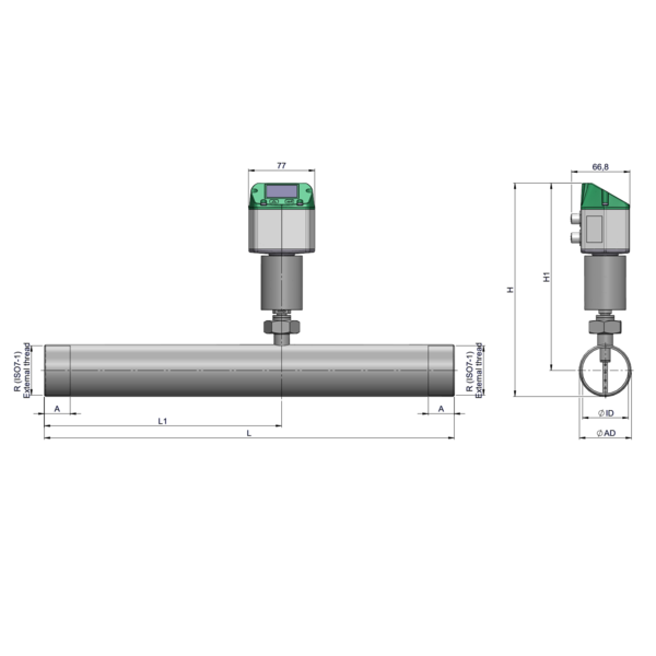 VD 520 - Inline differental pressure flow meter | CS INSTRUMENTS
