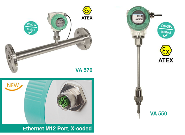 VA 550 & VA 570 cu optiunea interfata integrata Ethernet (Modbus/TCP)