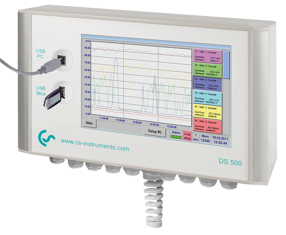 Intelligent chart recorder DS 500 for compressed air and gases